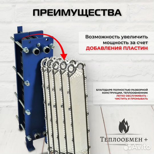 Теплообменник SN08-65 для отопления 2170 м2 217кВт