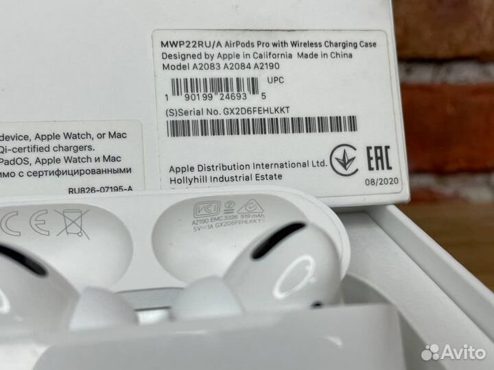 Airpods Pro, новые наушники + б/у кейс (Оригинал)