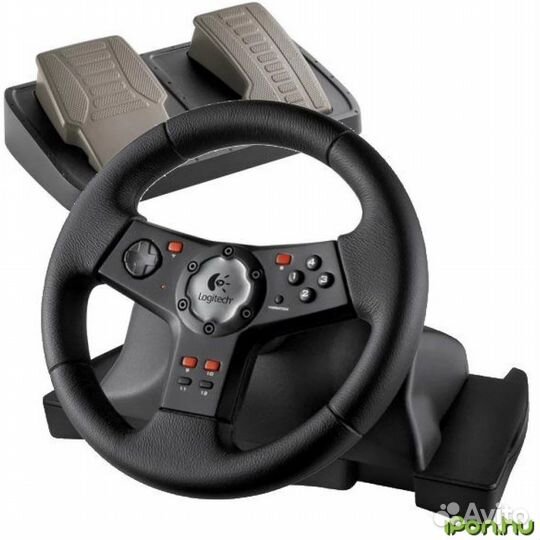 Игровой руль с педалями