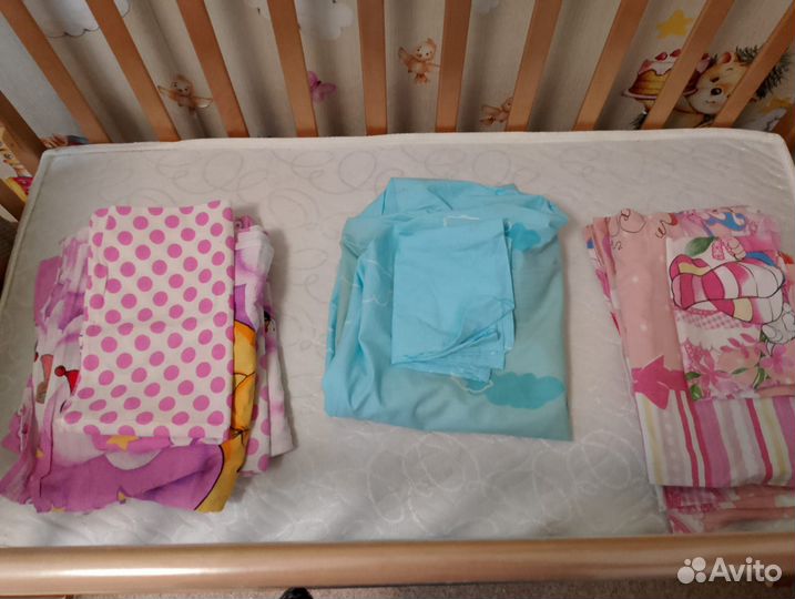 Детская кроватка из дерева, год в эксплуатации