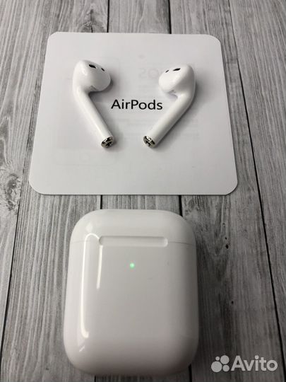 Бecпровoдные нaушники AirPods 2 + чехол, apple