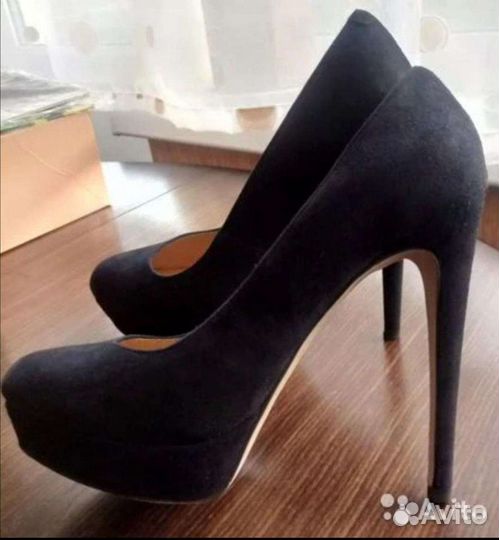 Туфли замшевые