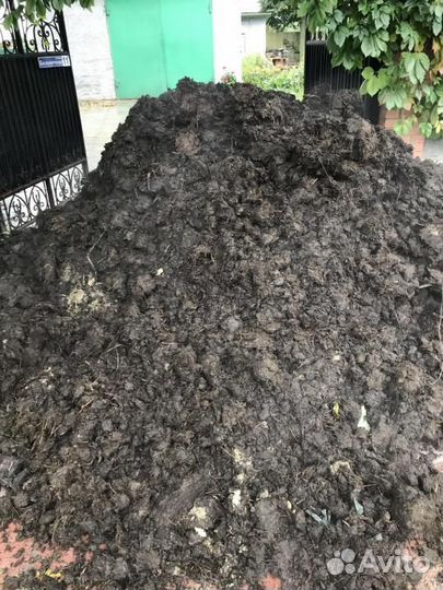 Чернозем верх слой Навоз прелый крс,5т,15т,мешками