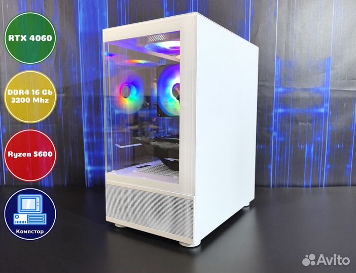 Системный блок AMD5600-RTX4060-16DDR4-JUO43065-A520