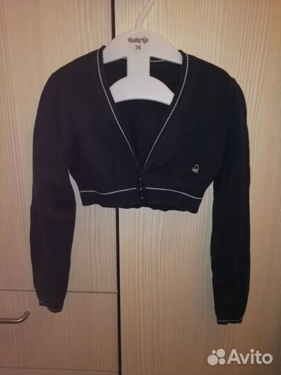 Школьная кофточка-балеро