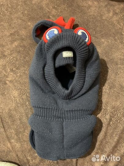 Шапка шлем зима 44-48