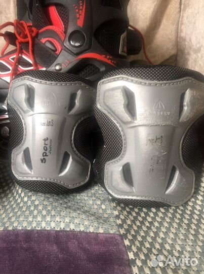 Коньки роликовые,защита,шлем