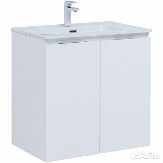 Мебель для ванной Aquanet Алвита New 70 с дверцами белая матовая