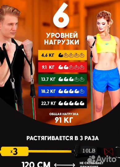 Резинка для фитнеса