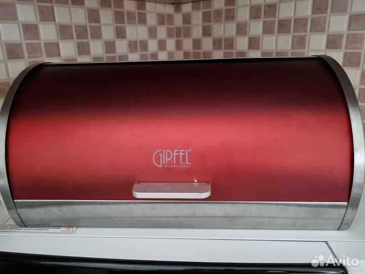 Gipfel Хлебница 39х28х18,5см, нерж