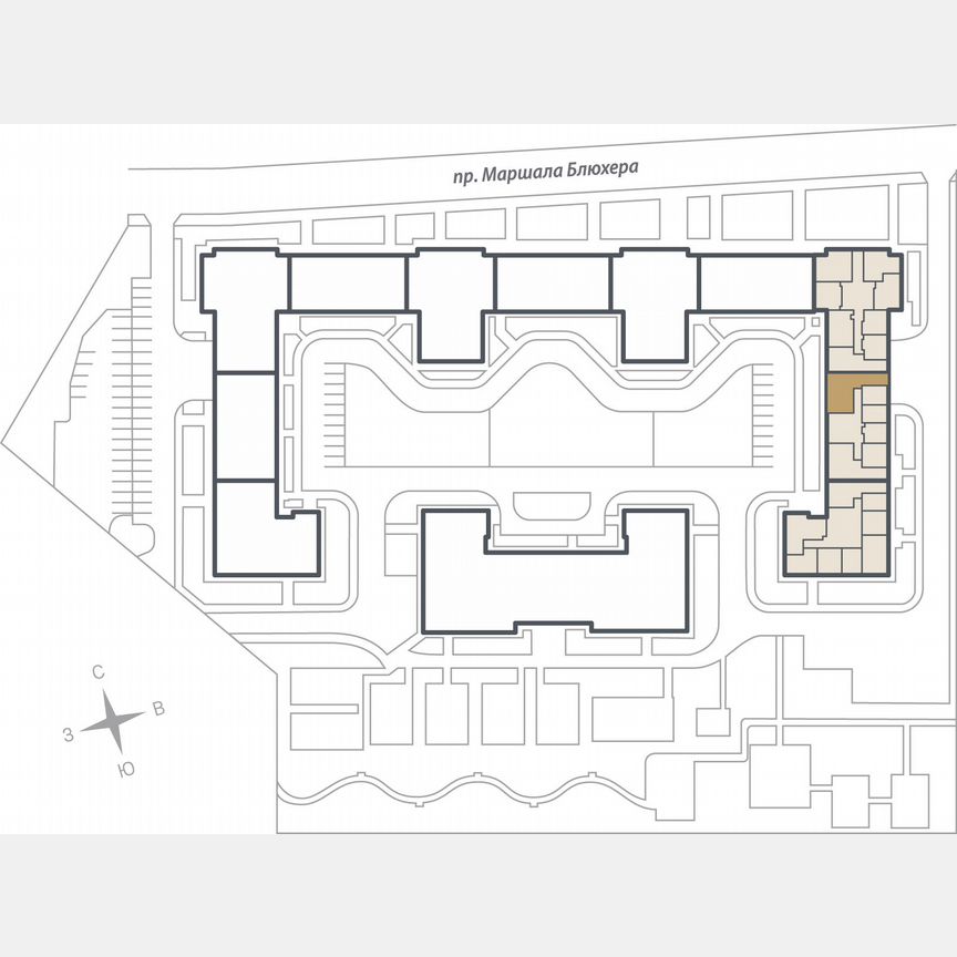 3-к. квартира, 89,3 м², 3/10 эт.