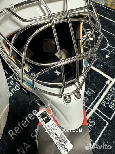 Новый вратарский хоккейный шлем CCM axis cce SR L