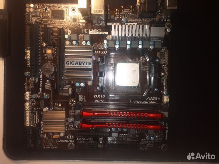 Материнская плата+процессор+озу+видюха