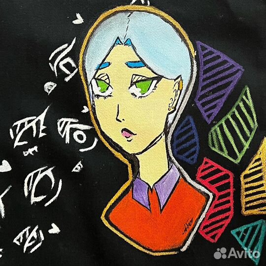 Шоппер с рисунком от руки