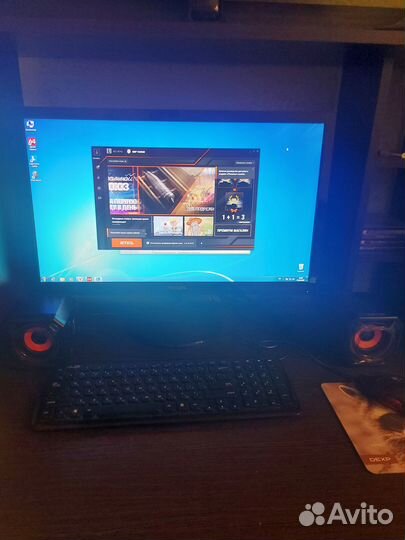 Игровой компьютер в полном комплекте