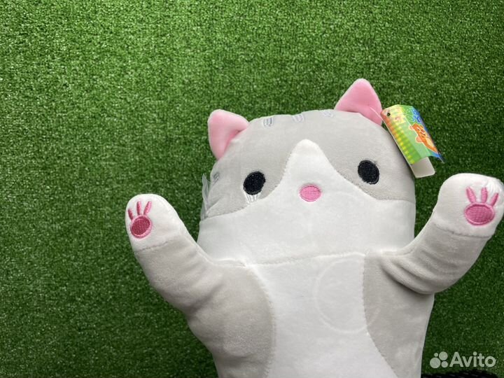 Мягкая игрушка подушка Хаски длинный кот батон