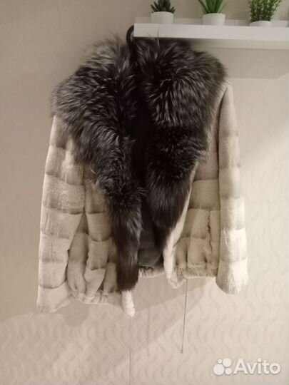 Шуба из стриженного бобра