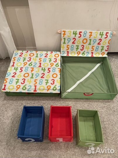 Ящики для хранения белья и игрушек. Икеа