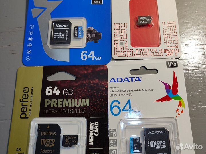 Карта памяти MicroSD 64GB