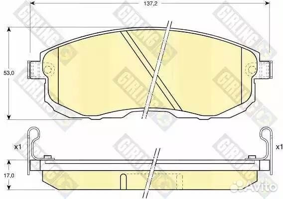 Колодки тормозные nissan juke/maxima/teana/tiida/s