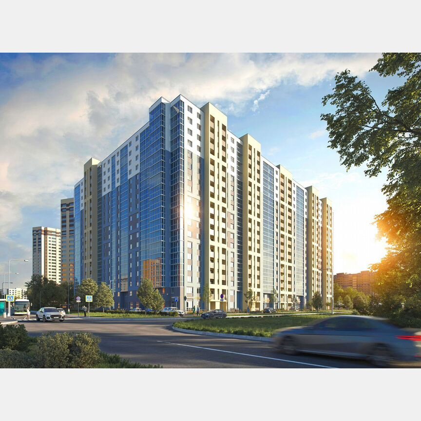 2-к. квартира, 48,6 м², 17/19 эт.