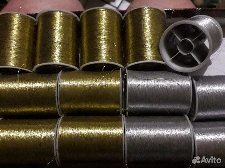 Нитки люрекс для шитья
