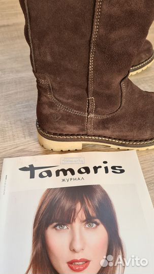 Зимние женские сапоги 38 натуральная замша