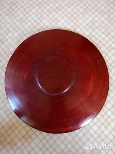 Декоративная тарелка 30 см. + стакан