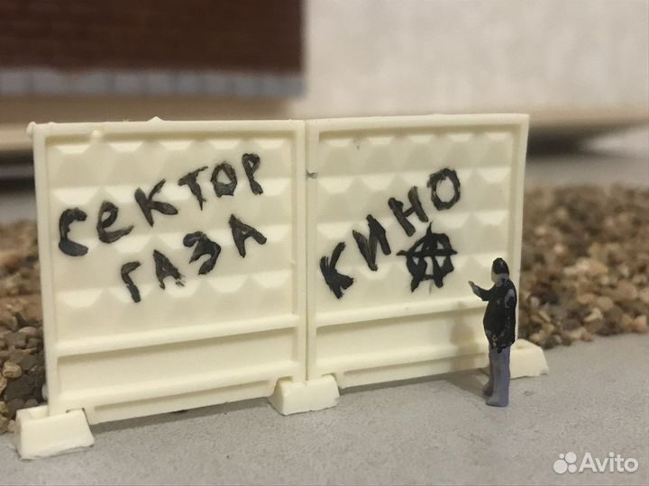 Модель 1:87 забор по 2М