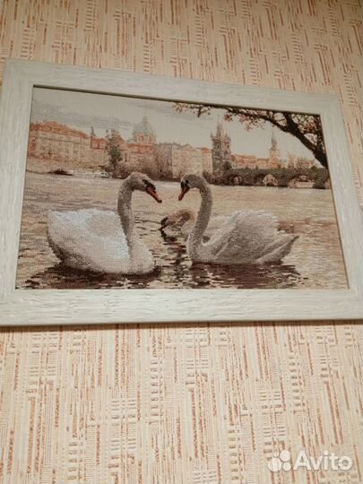 Картина в раме вышивка крестом