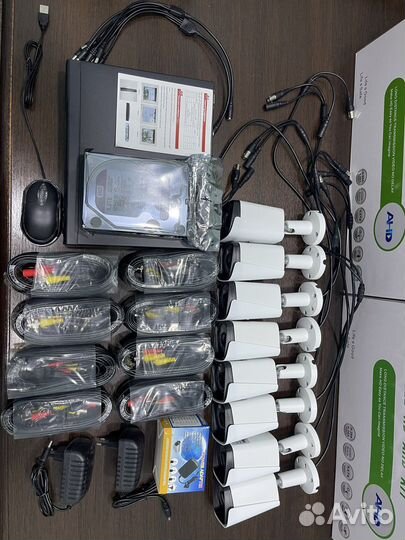 Комплект видеонаблюдения Full HD 8 камер улица