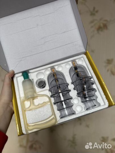 Массажные вакуумные банки для хиджамы с насосом