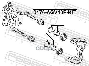 0176-AGV10F-KIT поршень суппорта тормозного пер