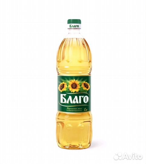 Масло растительное Благо 1 литр