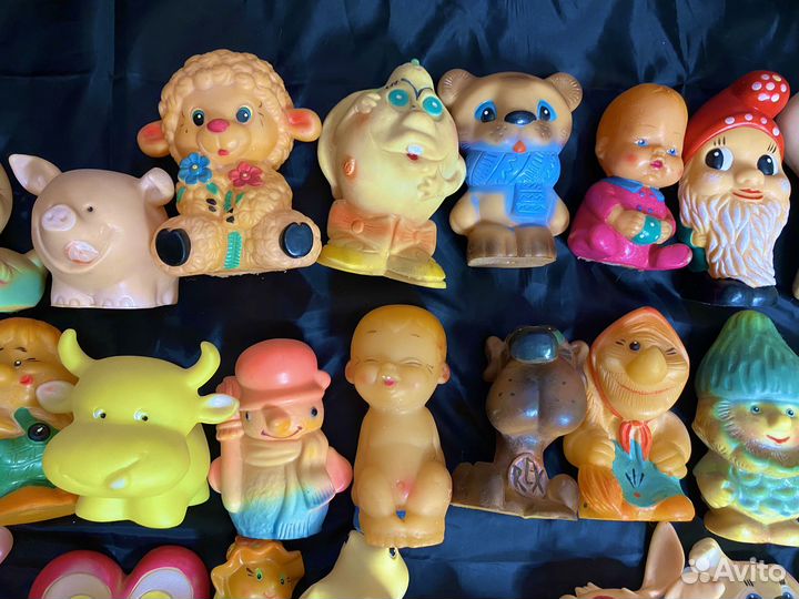 СССР Коллекция Резиновых Игрушек Пакетом 35шт