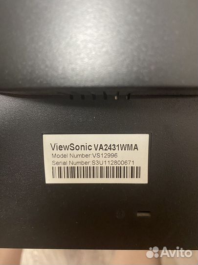 Монитор Viewsonic 24дюйма