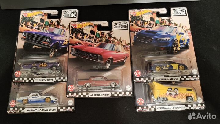 Hot Wheels Boulevard 21-25 лот