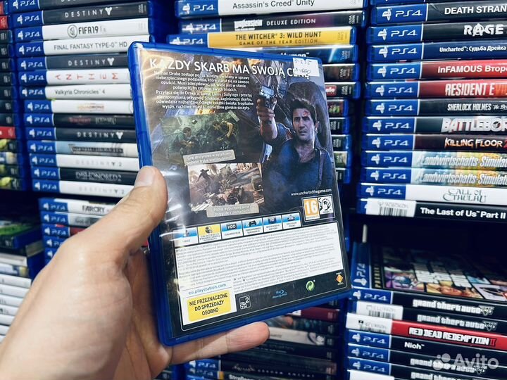 Uncharted ps4 диск
