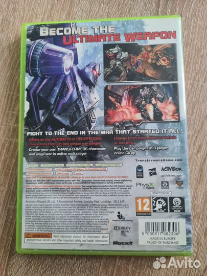 Игра для Xbox 360. Transformers War for Cybertron