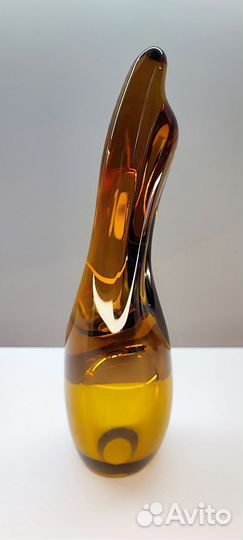 Ваза коллекционная цветное стекло