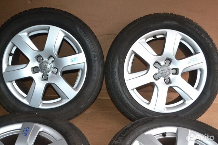 Диски audi бу R17 с всесезонными шинами 225 55 17