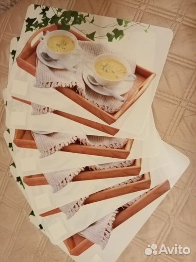 Салфетки сервировочные новые, 2 набора по 6 шт