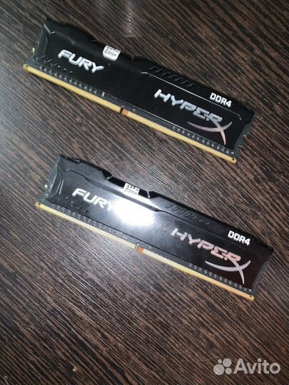 Игровая оперативная память ddr4 8gb hyperX Fury