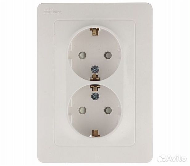 Розетка с рамкой blnrs001121 двойная скрытая устан