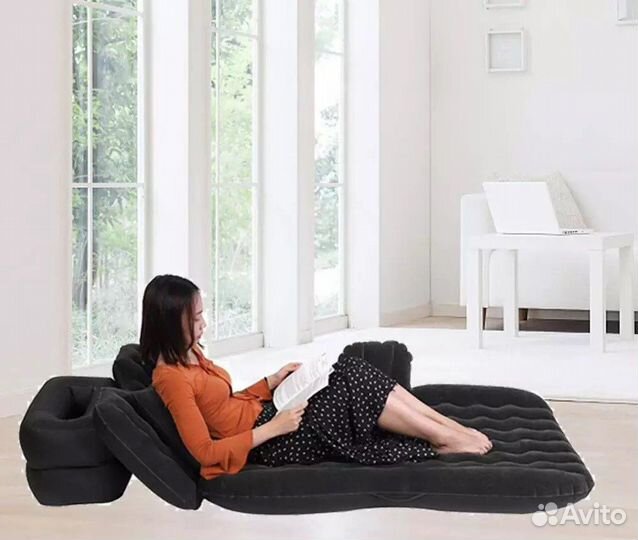 Надувной матрас в машину со спинкой