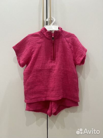 Муслиновый костюм для девочки 104 см