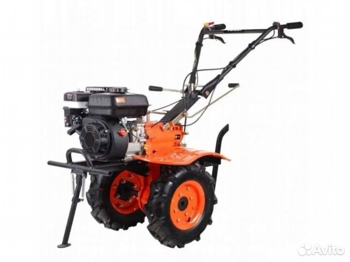 Мотоблок бензиновый, шестеренчатый редуктор, вом