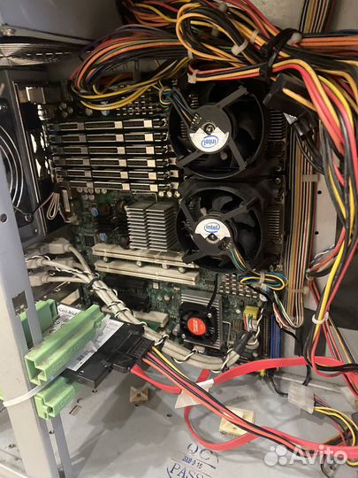 Сервер depo x2 Xeon E5420, 120Gb ssd, 12Gb