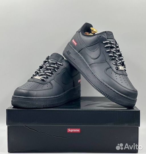 Кроссовки Nike Air Force 1 Low Supreme Black