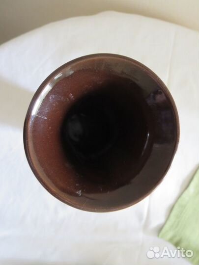 Ваза СССР. Керамика. рельефная роза